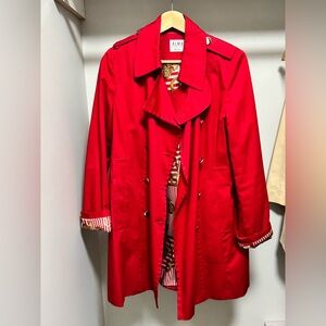 Red Trench Coat made in Italy